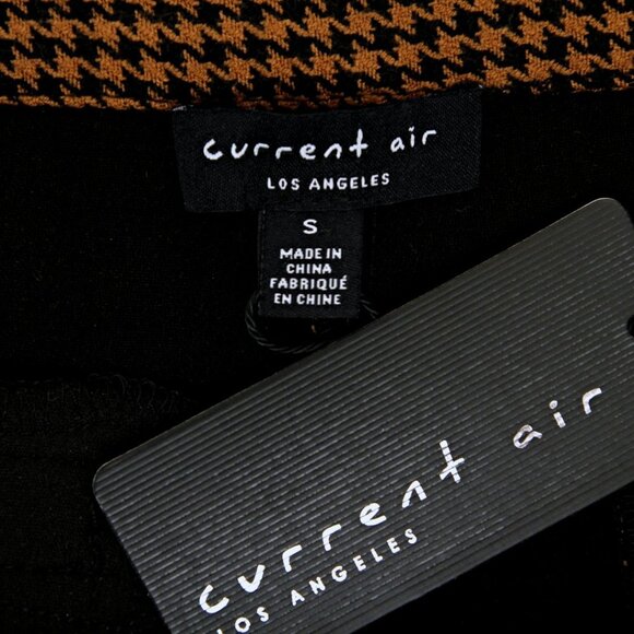 NWT Current Air by Anthropologie Herringbone High Rise Wide Leg Slit Front Pants - Picture 6 of 7